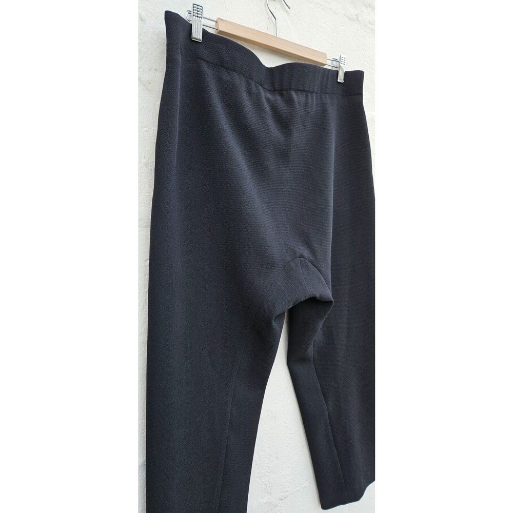 Rosetta Getty Pants 8 Black Cropped Pull On High Waist Straight Leg Trousers - Picture 6 of 13